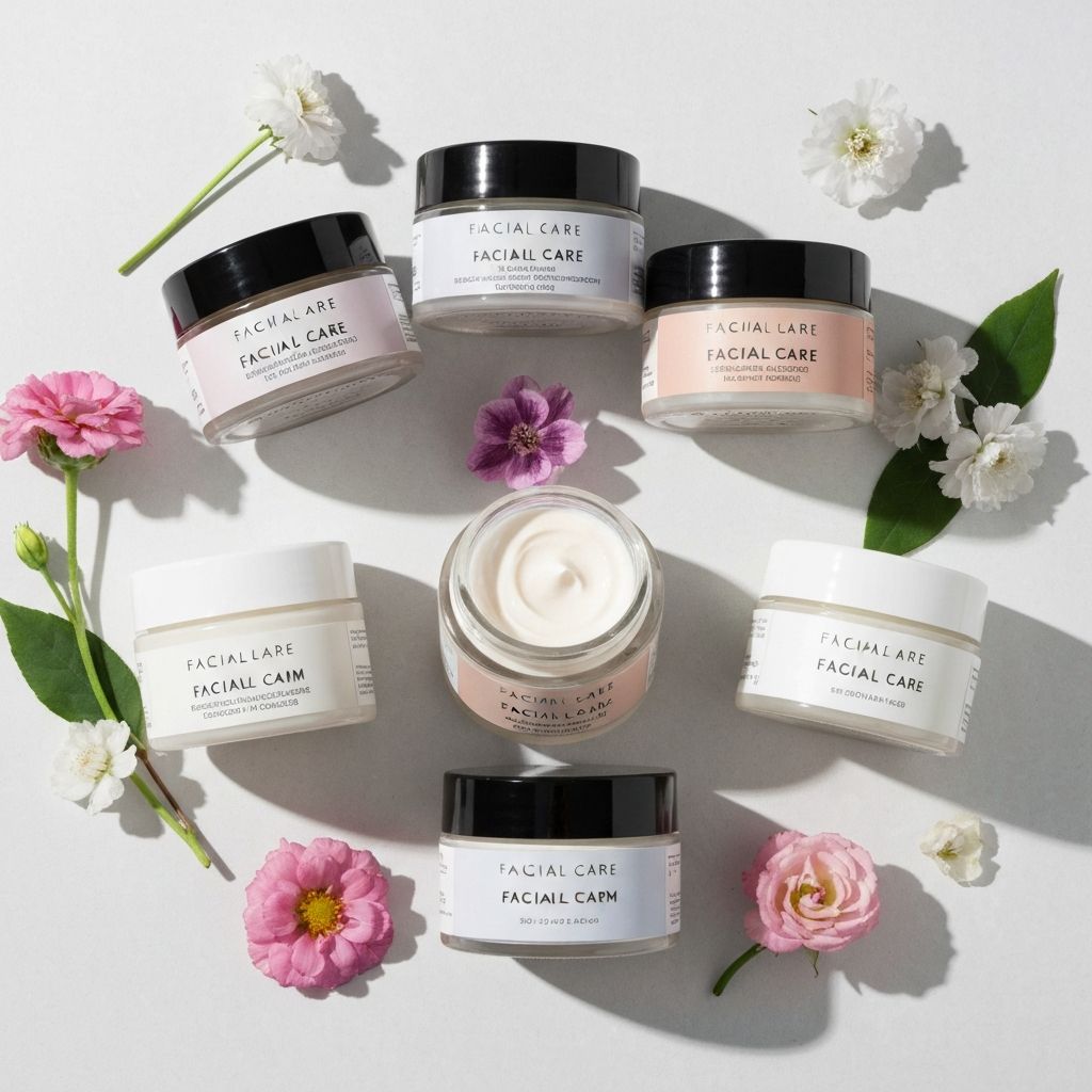 Women's facial care products with natural ingredients